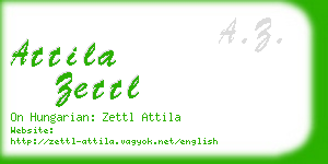 attila zettl business card